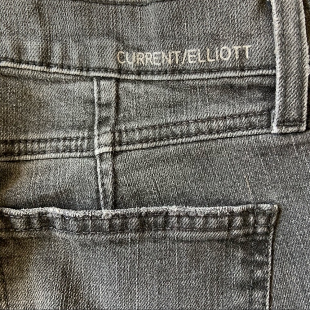 Current/Elliott Spade Ankle in Black Night Faded Black Jeans - Picture 14 of 15